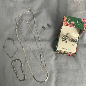 6 piece Silver Jewelry Set